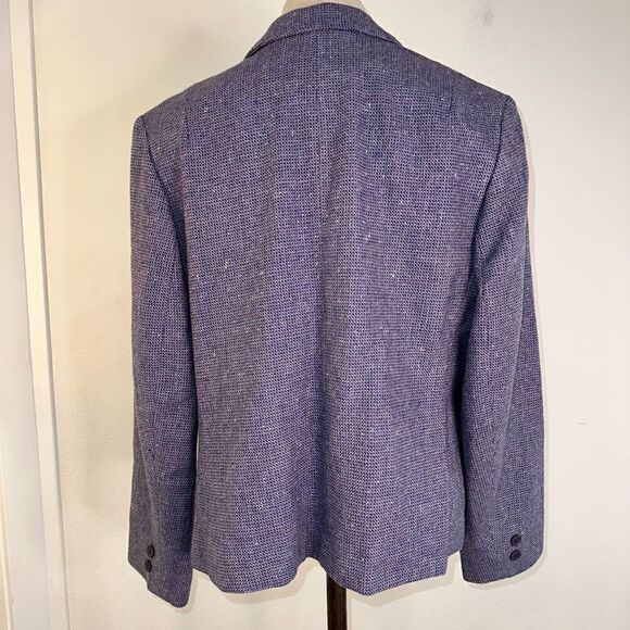 Vintage Pendleton Purple Wool Tweed Blazer Womens Pastel Preppy Career - Picture 2 of 12